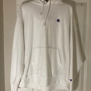 White Champion Hoodie